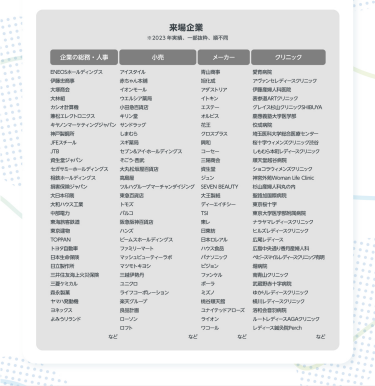 来場企業